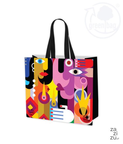 Torba na zakupy laminowana GAUDI duża 40x35x18cm Torba na zakupy laminowana GAUDI duża 40x35x18cm