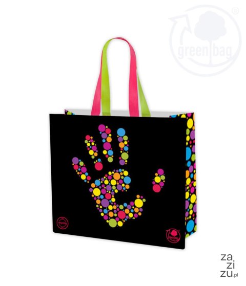 Torba na zakupy laminowana GAUDI duża 40x35x18cm Torba na zakupy laminowana GAUDI duża 40x35x18cm
