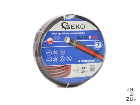 Wąż ogrodowy wzmacniany BLACK&RED 1/2" 50m G37501 Wąż ogrodowy wzmacniany BLACK&RED 1/2" 50m G37501
