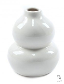 Wazon biała porcelana 8x9,5cm Wazon biała porcelana 8x9,5cm
