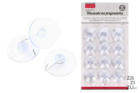 Wieszak na przyssawkę 12szt 3,5cm Wieszak na przyssawkę 12szt 3,5cm