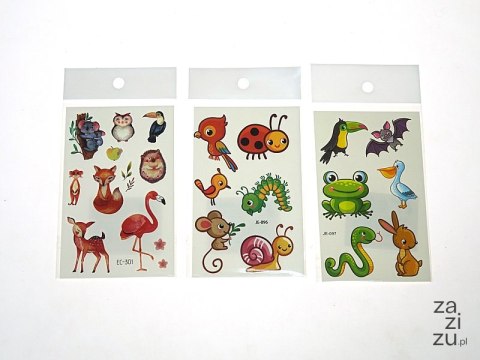 Zestaw tatuaży 12x7,5cm 12szt. Zestaw tatuaży 12x7,5cm 12szt.