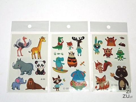 Zestaw tatuaży 12x7,5cm 12szt. Zestaw tatuaży 12x7,5cm 12szt.