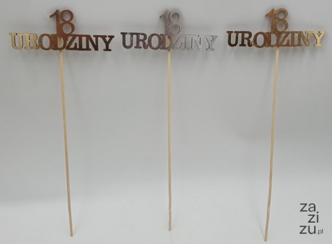 Cyfra na piku 3szt metalizowane 18 złoto/srebro Cyfra na piku 3szt metalizowane 18 złoto/srebro