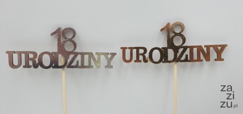 Cyfra na piku 3szt metalizowane 18 złoto/srebro Cyfra na piku 3szt metalizowane 18 złoto/srebro