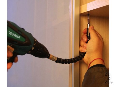 Elastyczna 4szt przedłużka do bitów wkrętarki wiertarki 11302 Elastyczna 4szt przedłużka do bitów wkrętarki wiertarki 11302