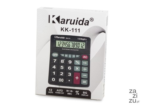 Kalkulator duże cyfry biurowy szkolny duży wygodny 01140 KK-111 Kalkulator duże cyfry biurowy szkolny duży wygodny 01140 KK-111