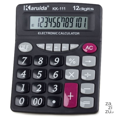 Kalkulator duże cyfry biurowy szkolny duży wygodny 01140 KK-111 Kalkulator duże cyfry biurowy szkolny duży wygodny 01140 KK-111