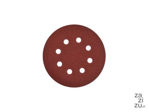 Papier ścierny 50szt na dysk 125mm P220,krążki 8 otworów Papier ścierny 50szt na dysk 125mm P220,krążki 8 otworów