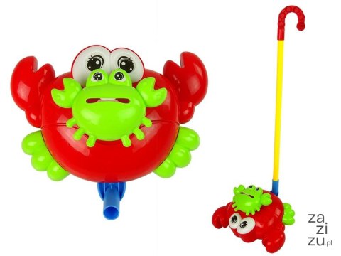 Pchacz na kiju krab czerwony z dźwiękiem 12075 Pchacz na kiju krab czerwony z dźwiękiem 12075