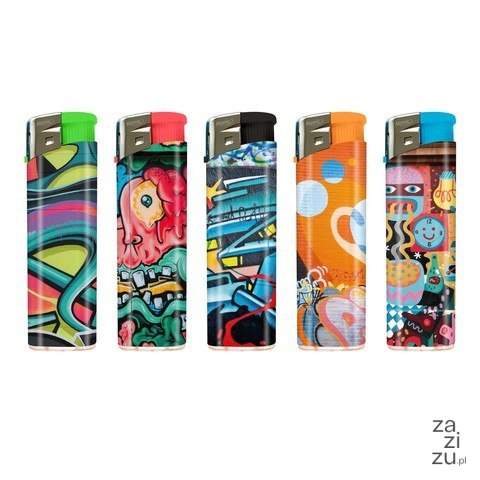 Zapalniczka 50szt GRAFFITI Zapalniczka 50szt GRAFFITI