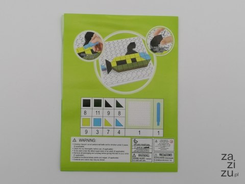 Zestaw do układania klocków diy 17,5x13x3,5cm Zestaw do układania klocków diy 17,5x13x3,5cm