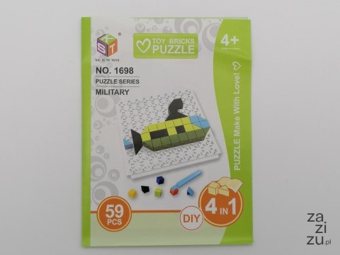 Zestaw do układania klocków diy 17,5x13x3,5cm Zestaw do układania klocków diy 17,5x13x3,5cm