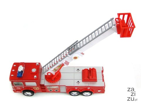 Auto straż pożarna na baterie, światło, dźwięk 31x12x9cm Auto straż pożarna na baterie, światło, dźwięk 31x12x9cm