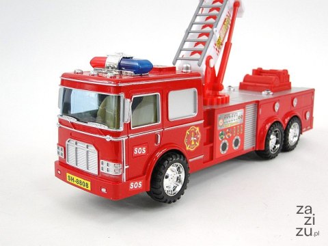 Auto straż pożarna na baterie, światło, dźwięk 31x12x9cm Auto straż pożarna na baterie, światło, dźwięk 31x12x9cm