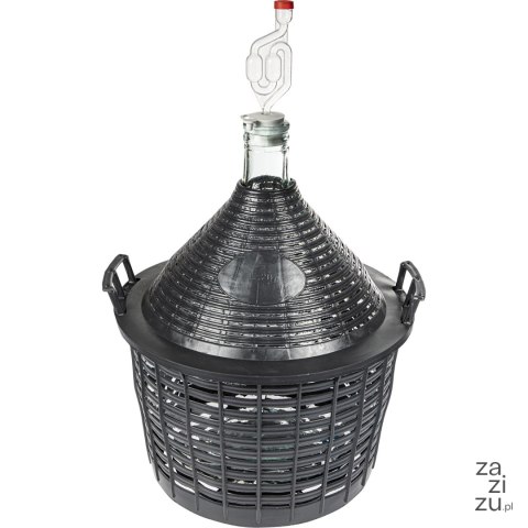 Balon do wina 20l w koszu plastikowym | 644020 Balon do wina 20l w koszu plastikowym | 644020