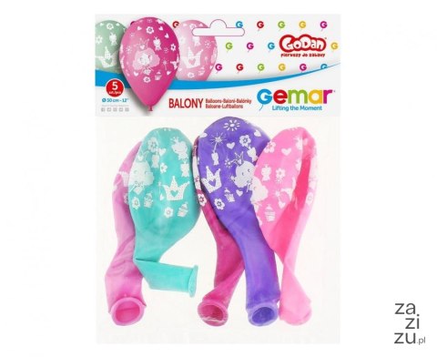 Balony 5szt KSIĘŻNICZKI 12'' GD-KS1 Balony 5szt KSIĘŻNICZKI 12'' GD-KS1