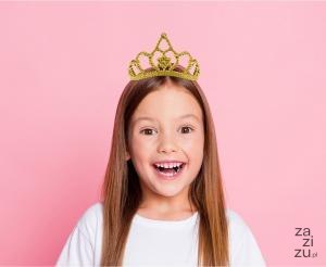 Diadem księżniczki 10szt. ZŁOTY DIZLO-YH Diadem księżniczki 10szt. ZŁOTY DIZLO-YH