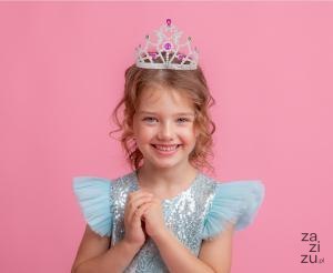 Diadem księżniczki 10szt. kolorowe kamyki DIAD2-NP Diadem księżniczki 10szt. kolorowe kamyki DIAD2-NP