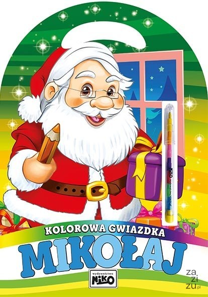 Kolorowa gwiazdka Mikołaj Kolorowa gwiazdka Mikołaj