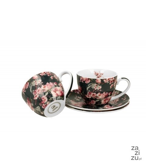 Komplet filiżanek ze spodkami 250ml NOEMI BLACK Komplet filiżanek ze spodkami 250ml NOEMI BLACK