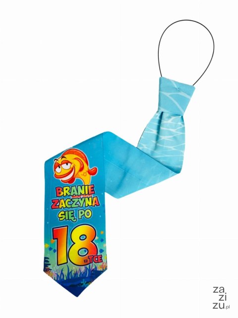 Krawat PREMIUM - Branie zaczyna się po 18 Krawat PREMIUM - Branie zaczyna się po 18