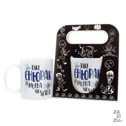 Kubek ceramiczny w ozdobnym opakowaniu 
