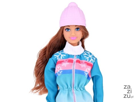 Lalka 30cm i laleczka 12cm na sankach zimowe sporty Anlily | ZA4765 Lalka 30cm i laleczka 12cm na sankach zimowe sporty Anlily | ZA4765