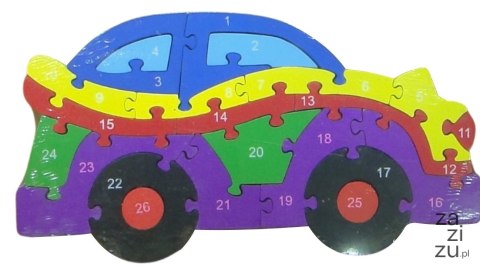 Puzzle drewniane samochód n ok 24 cm. (P642P2) Puzzle drewniane samochód n ok 24 cm. (P642P2)