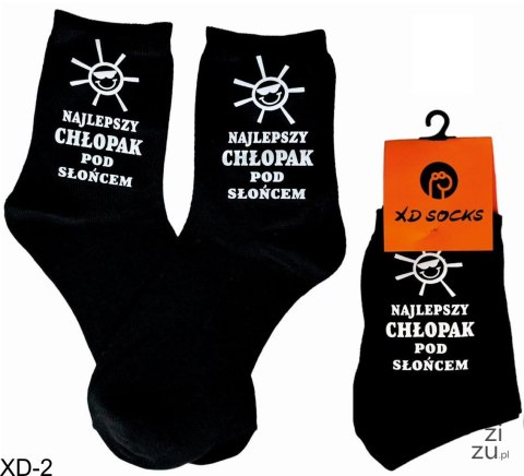 Skarpetki NAJLEPSZY CHŁOPAK POD SŁOŃCEM XD-2 Skarpetki NAJLEPSZY CHŁOPAK POD SŁOŃCEM XD-2