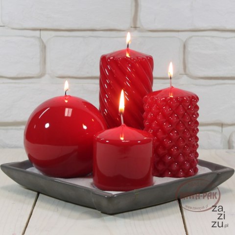 Świeca stożek Nordic z nadrukiem świątecznym 30cm 10szt. | ST30NO Świeca stożek Nordic z nadrukiem świątecznym 30cm 10szt. | ST30NO