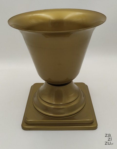 Wazon flakon gazon niski złoty 25cm Wazon flakon gazon niski złoty 25cm