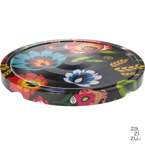 Zakrętka fi 66/4 czarna Folk 10szt. | 136433 Zakrętka fi 66/4 czarna Folk 10szt. | 136433