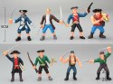 Zestaw figurek 8szt piratów; 20x17x3cm