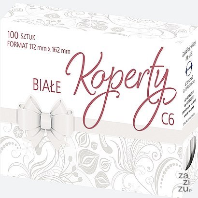 Koperty białe 162x114mm 100szt. | 83-15 Koperty białe 162x114mm 100szt. | 83-15