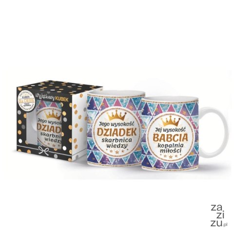 Kubek 300ml Jego wysokość Dziadek skarbnica wiedzy | 3309-BD2D Kubek 300ml Jego wysokość Dziadek skarbnica wiedzy | 3309-BD2D
