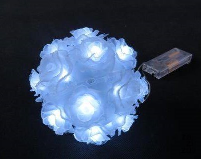 Kula LED na baterie róże 11cm Kula LED na baterie róże 11cm