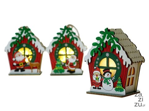 Lampka ledowa z motywem świątecznym 9,5x6cm Lampka ledowa z motywem świątecznym 9,5x6cm
