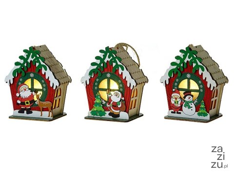Lampka ledowa z motywem świątecznym 9,5x6cm Lampka ledowa z motywem świątecznym 9,5x6cm