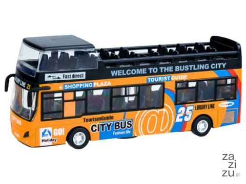 Metalowy AUTOBUS piętrus otwierane drzwi | ZA2094 ZO Metalowy AUTOBUS piętrus otwierane drzwi | ZA2094 ZO