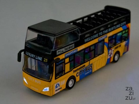 Metalowy AUTOBUS piętrus otwierane drzwi | ZA2094 ZO Metalowy AUTOBUS piętrus otwierane drzwi | ZA2094 ZO