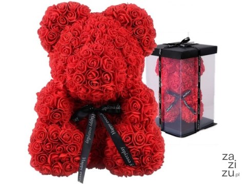 Miś z róż 25cm 720918 Miś z róż 25cm 720918