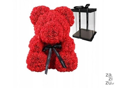 Miś z róż 25cm 720918 Miś z róż 25cm 720918
