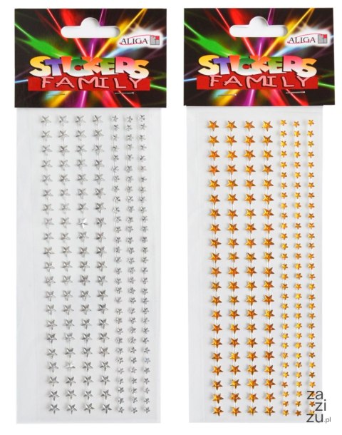 Naklejki gwiazdki złoto/srebro NK-4584 Naklejki gwiazdki złoto/srebro NK-4584