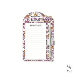Notes lista zakupów Jej Wysokość Babcia o złotym sercu | 3331-B2