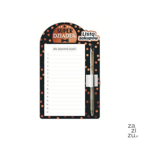 Notes lista zakupów Super Dziadek z klasą | 3331-D2 Notes lista zakupów Super Dziadek z klasą | 3331-D2
