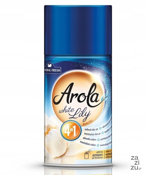 Odświeżacz powietrza wkład Arola BIAŁA LILIA 250ml Odświeżacz powietrza wkład Arola BIAŁA LILIA 250ml