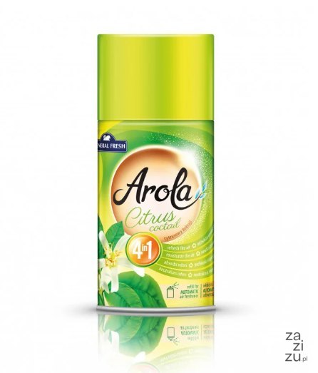 Odświeżacz powietrza wkład Arola Cytrusowy Koktail 250ml Odświeżacz powietrza wkład Arola Cytrusowy Koktail 250ml