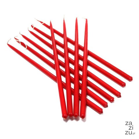 Świeca stroikowa czerwona 25cm 10szt. | B47 SW12250 Świeca stroikowa czerwona 25cm 10szt. | B47 SW12250