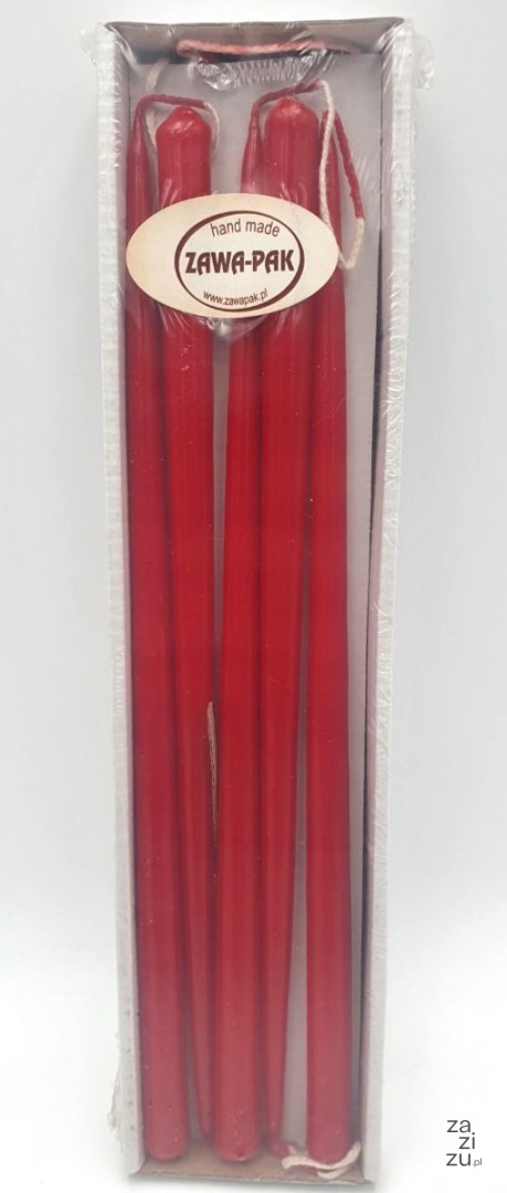 Świeca stroikowa czerwona 25cm 10szt. | B47 SW12250 Świeca stroikowa czerwona 25cm 10szt. | B47 SW12250
